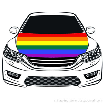 100*150cm The World Cup flag Rainbow Flag Car Hood flag High elastic fabric